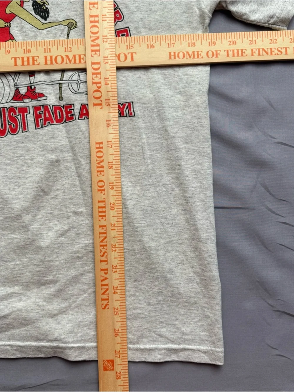 Vintage Jerzees Gray Heavyweight Blend Old Powerlifters Graphic Men's T-Shirt‎ M